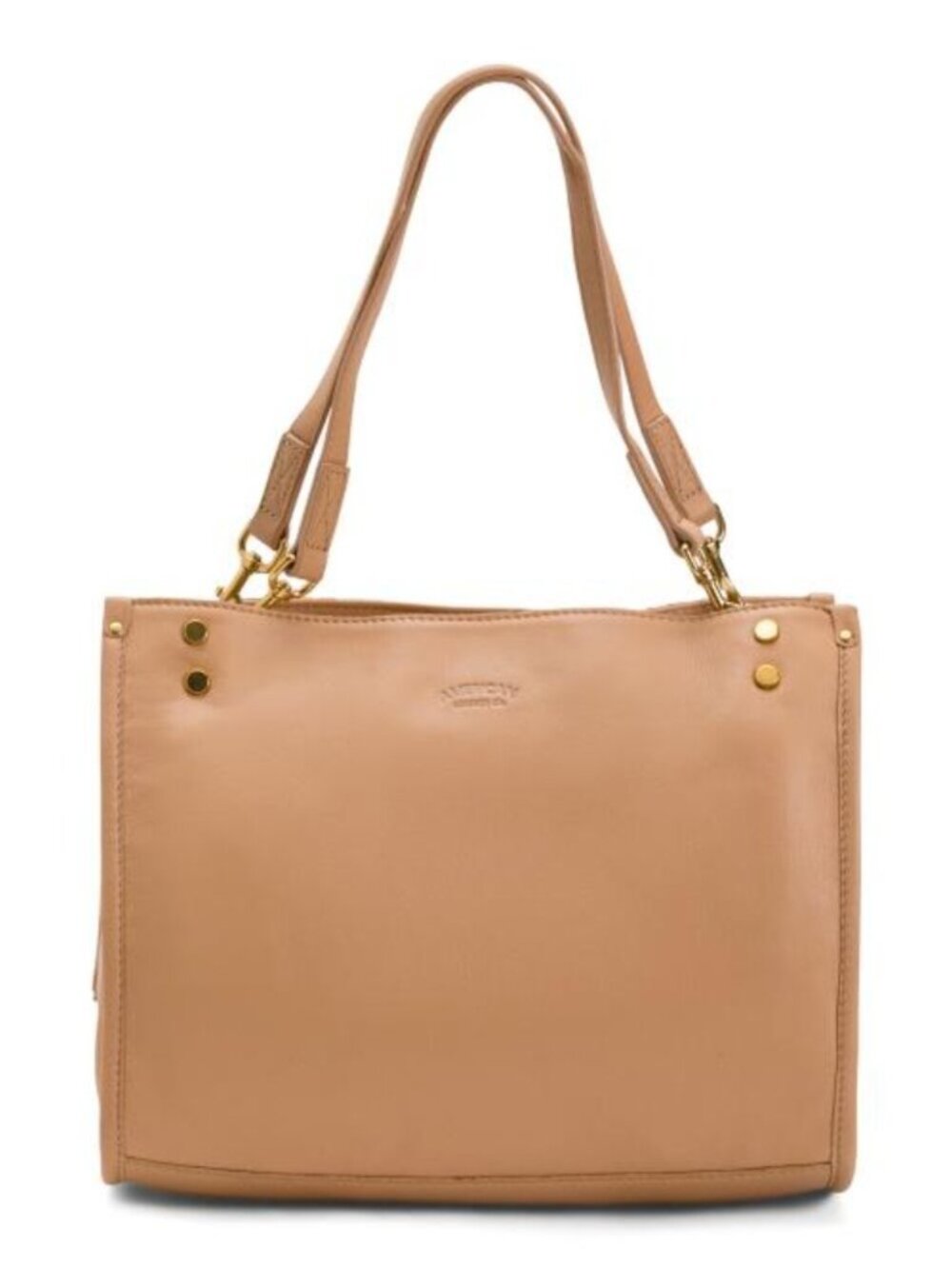AMERICAN LEATHER CO. Leather Lenox Triple Entry Satchel